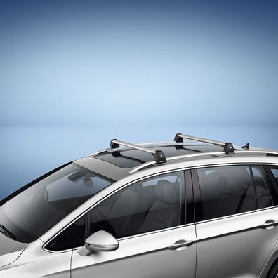 Original VW Golf Sportsvan Grundträger 70 kg Traglast silber abschließbar