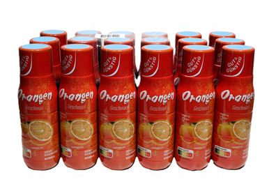 12 Flaschen Gut &Günstig Getränkesirup Orangen Geschmack Konzentrat 500ml