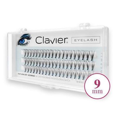 9mm Seidenwimpernextensions fuer natuerliche, volle Wimpern - Set mit 100 Straehnen