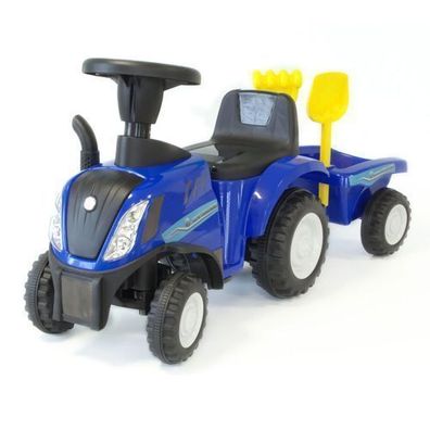 Rutschauto Traktor New Holland mit Anhänger, Kinderauto ab 1 Jahr