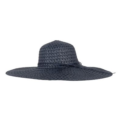 Clayre & Eef Damenhut Blau Stroh