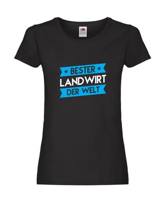 Weltbester: Landwirt | Bauer | Landwirtschaft lustig Damen Shirt Schwarz