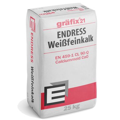 Gräfix 21 Weißfeinkalk 25kg CL 90-Q ungelöscht - Menge: Einzelner Sack