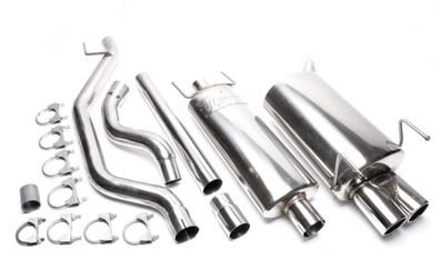 TA Edelstahl SPORT Auspuff-anlage AB KAT 2 X 76MM FÜR OPEL VECTRA C Limousine