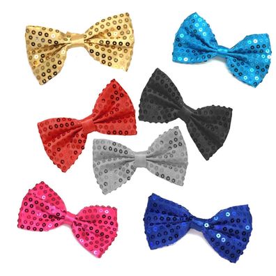 Pailletten Fliege Unisex viele Farben - Party Karneval Hochzeit Bühne Show