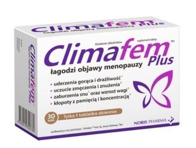 Klimafem Plus, 30 Tabletten fuer hormonelles Gleichgewicht