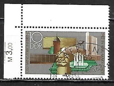 DDR gestempelt Michel Nummer 2732 linkes oberes Eckrandstück
