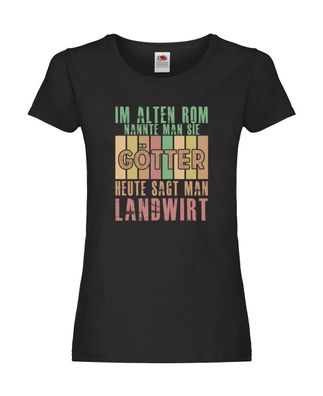 Im Alten Rom: Landwirt | Bauer | Landwirtschaft Damen Shirt Schwarz