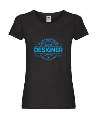 100 % Sicher: Designer Beruf | Mode Damen Shirt Schwarz