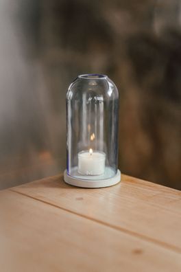 Windlicht Oh. Ha - Design by MaBe - zartblau