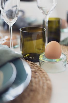 Trink Glas 250ml - Upcycling aus der dt. Weinflasche - witzig & ecofriendly