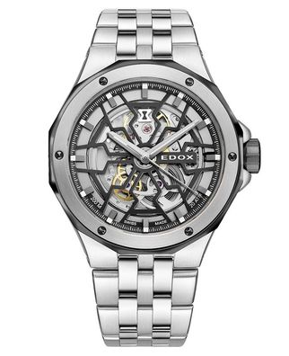 EDOX Delfin Mecano Skeleton 85303-3NM-NBG Herrenuhr Delfin Mecano Skeleton