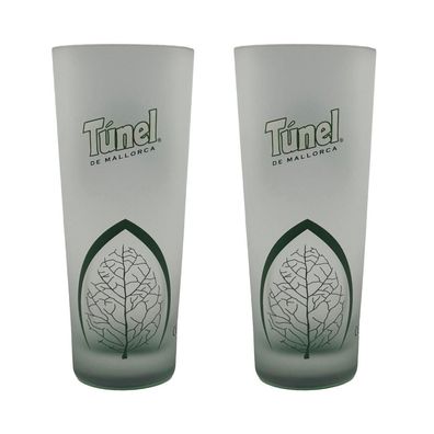 Túnel de Mallorca Longdrink-Gläser – 2er Set | Milchglas mit 2cl & 4cl Eichung