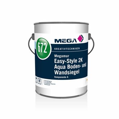 MEGA 672 Megamur Easy-Style 2K Aqua Boden- und Wandsiegel Komp. A 2,27 kg farblos