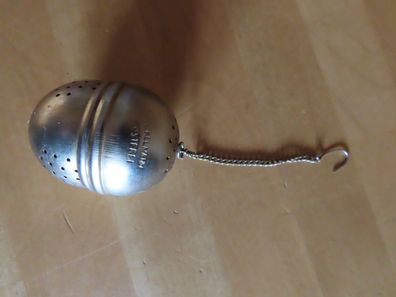 Teesieb Gewürzei Teeei Tee-Ei Metall an einer Kette Fackelmann