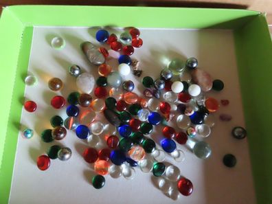 Dekosteine Streugut aus Glas verschiedene Farben kleine Kugeln u.a