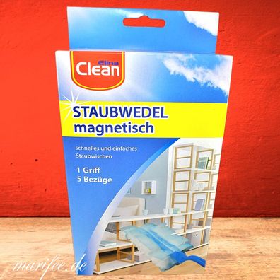 3 Packung Staubwedel, Elina Clean, magnetisch, 3 Griffe und 15 Bezüge 12179
