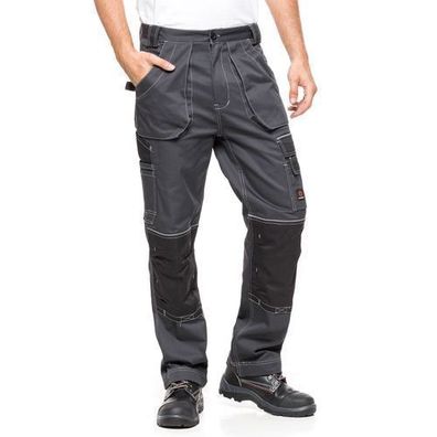 Herren Abrbeitschutzhosen Taillenumfang Männerhosen Grau Schwarz Helios Gr.48-58