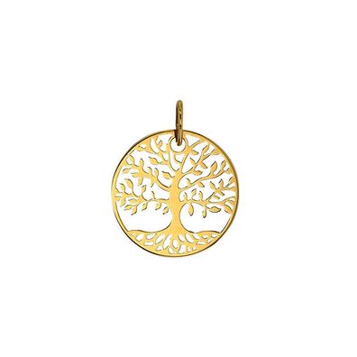 Anhänger Lebensbaum 750er Gold (18Kt) Oberfläche Durchbrochen