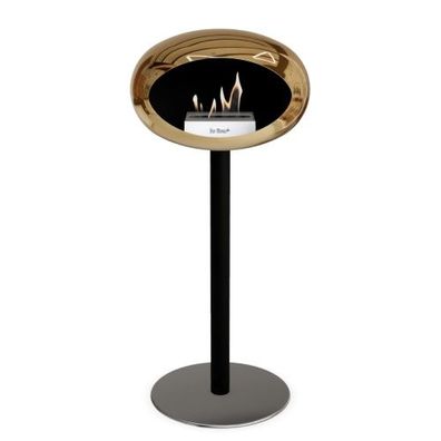 Le Feu Ground Steel High Plus Rosé Gold Verchromt Ethanolkamin