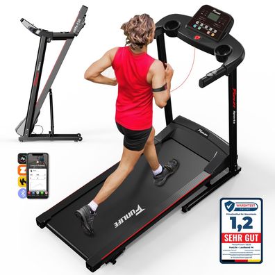 Laufband für Zuhause mit Steigung, leise & leistungsstark, breit, FunLife F50