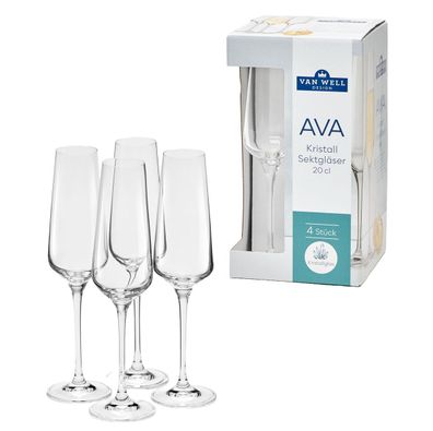 VAN WELL Sektglas "Ava" 4er Karton 802363
