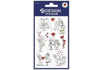 AVERY Zweckform Deko Sticker "Brautpaar" 55181 666244