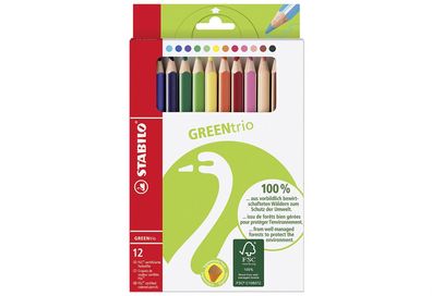 Stabilo Buntstifte "Greentrio" 12er Etui 666282