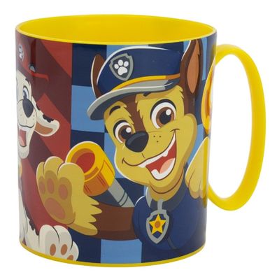Paw Patrol Becher Mikrowellengeeigneter Kunststoffbecher 390?ml – Motivbecher für