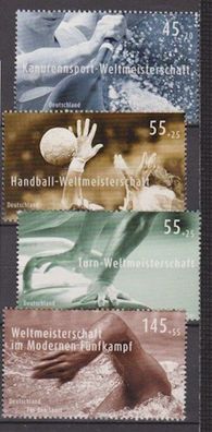 BRD 2007 postfrisch MiNr. 2578 und 2585-2587 Deutsche Sporthilfe