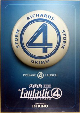 The Fantastic Four: First Steps - Original Kinoplakat A1 - Teasermotiv - Filmposter