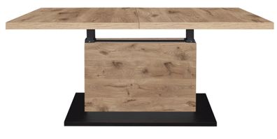 Couchtisch Höhenverstellbar Else 3 120x56x70 Holzwerkstoff Viking Oak