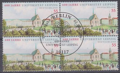 BRD 2009 gestempelt achter Block MiNr. 2745 600 Jahre Universität Leipzig