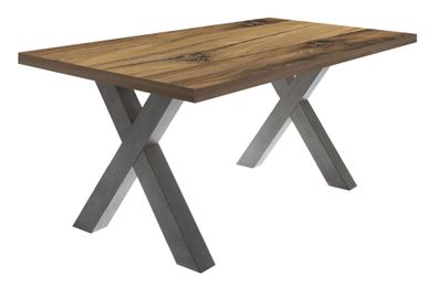 Esszimmertisch Eike 4 140 x 90 x 75 Esstisch Graphit/Plankeneiche 1341