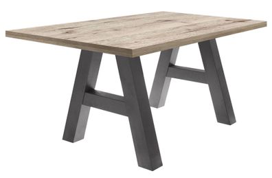 Esszimmertisch Elia 4 140 x 90 x 75 Esstisch Graphit/Sandeiche 1328