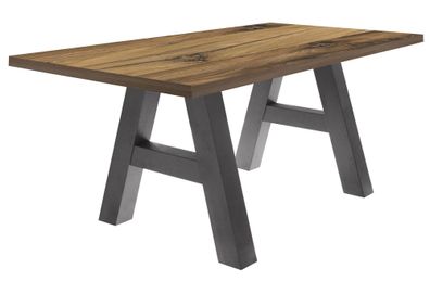 Esszimmertisch Elia 4 140 x 90 x 75 Esstisch Graphit/Plankeneiche 1328