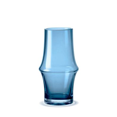 Holmegaard 4340261 ARC Blumevase aus blauem mundgeblasenem Glas