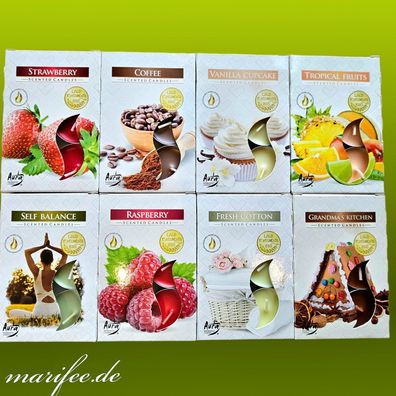 Teelichter-Duftmix, Klassik, 8 Packungen mit je 6 Stück Art.-Nr. 12425