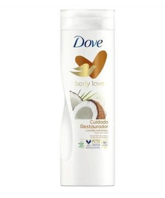 Dove Kokosnuss- & Mandelmilch-Nährlotion . Pflegende Lotion mit Mandelöl und Kokosmil
