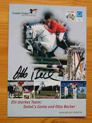 Springreiten Olympiasieger Otto Becker - handsigniertes Autogramm!!!