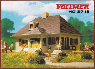 Spur H0 Vollmer 3719 Haus mit Walmdach Bausatz OVP - (2812k)