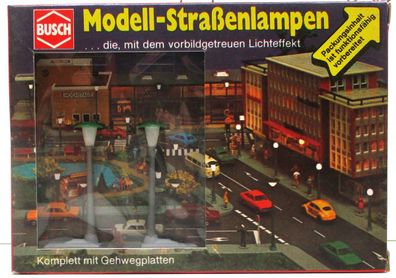 Busch H0/N 4026 Strassenlampen Electronic OVP (3530K)