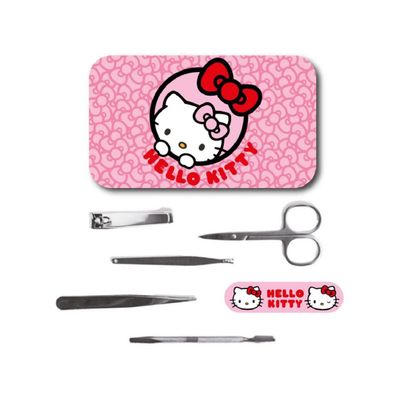 Hello Kitty Nagelpflege Set mit 6-teiligem Zubehör im praktischen Etui