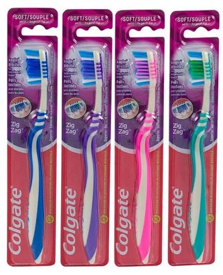 Colgate Zig Zag Zahnbürste, 1 Stück, Weiche Borsten