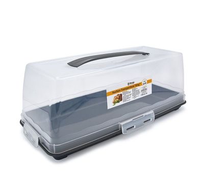 Kuchen Transportbox Kuchenbehälter Tortenhaube Eckig mit Tragegriff Eckig