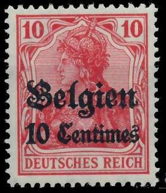BES. 1WK Landespost Belgien Nr 3 postfrisch X9DD38A