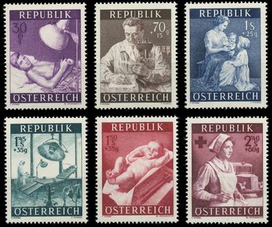 Österreich 1954 Nr 999-1004 postfrisch SC95EE2