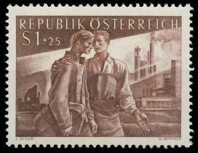 Österreich 1955 Nr 1019 postfrisch SC95F02