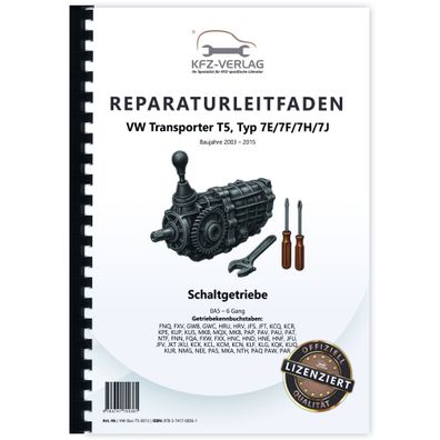 VW Transporter T5 (03-15) 6 Gang Schaltgetriebe 0A5 Kupplung Reparaturanleitung