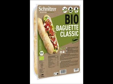 Schnitzer Glutenfreiheit 3x Bio Baguette Classic 360g